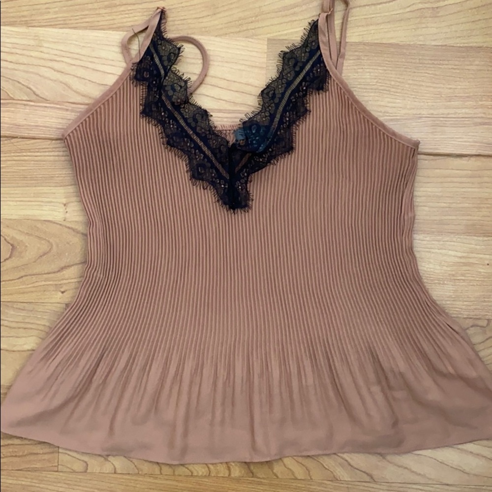 Primark Dark Peach Peplum Camisole w/Lace Detail